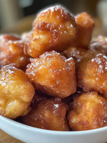 Apple Fritter Bites Recipe taken with iphone 15 pro max --iw 2 --ar 4:5 --v 6.1 --raw