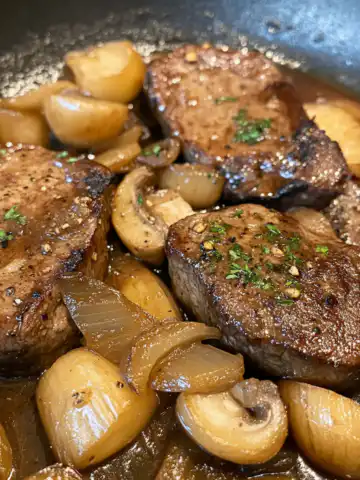 Bœuf Sauté aux Oignons Recipe taken with iphone 15 pro max --iw 2 --ar 4:5 --v 6.1 --raw