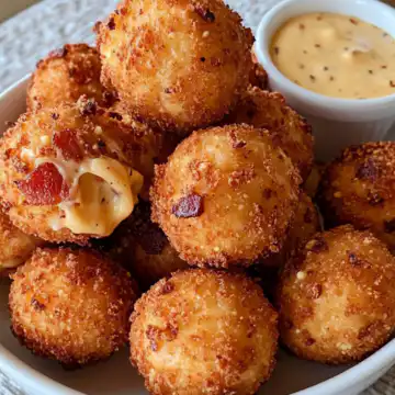 Bacon Jalapeño Popper Cheese Balls Recipe taken with iphone 15 pro max --iw 2 --ar 4:5 --v 6.1 --raw