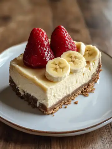 Banana Cream Cheesecake Recipe taken with iphone 15 pro max --iw 2 --ar 4:5 --v 6.1 --raw