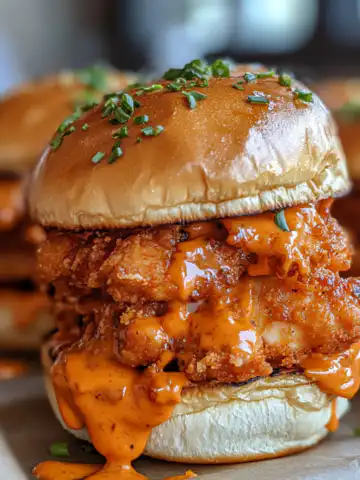 Bang Bang Chicken Sliders Recipe taken with iphone 15 pro max --iw 2 --ar 4:5 --v 6.1 --raw
