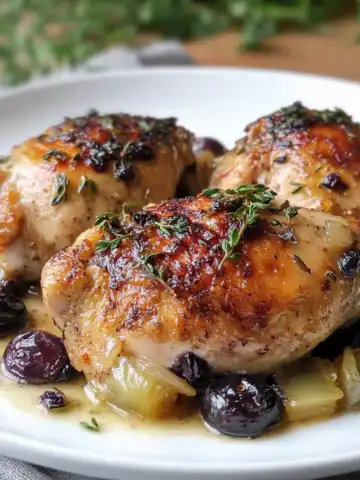 Best-Ever Blueberry Thyme Chicken Recipe taken with iphone 15 pro max --iw 2 --ar 4:5 --v 6.1 --raw