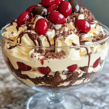 Black Forest Trifle Recipe taken with iphone 15 pro max --iw 2 --ar 4:5 --v 6.1 --raw