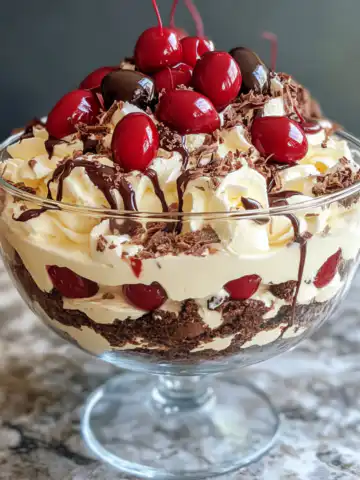 Black Forest Trifle Recipe taken with iphone 15 pro max --iw 2 --ar 4:5 --v 6.1 --raw