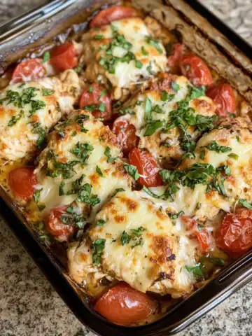 Bruschetta Chicken Bake Recipe taken with iphone 15 pro max --iw 2 --ar 4:5 --v 6.1 --raw