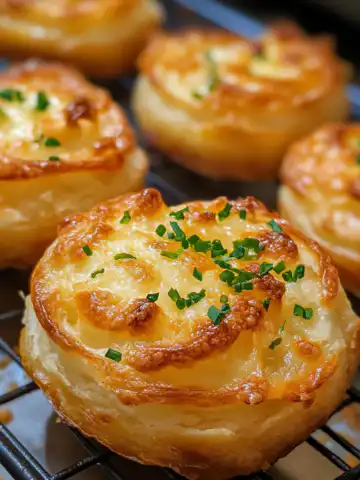 Cheesy Garlic Cruffins Recipe taken with iphone 15 pro max --iw 2 --ar 4:5 --v 6.1 --raw