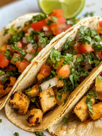 Chicken Street Tacos Recipe taken with iphone 15 pro max --iw 2 --ar 4:5 --v 6.1 --raw