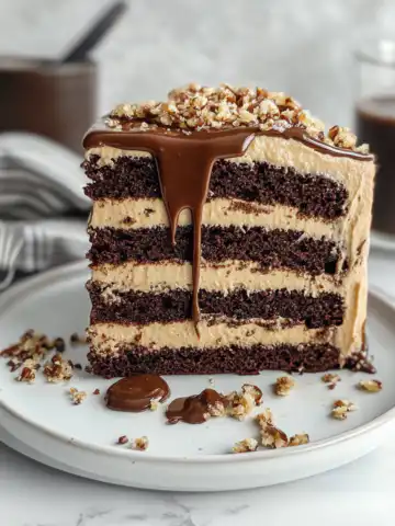Chocolate Caramel Toffee Crunch Cake Recipe taken with iphone 15 pro max --iw 2 --ar 4:5 --v 6.1 --raw