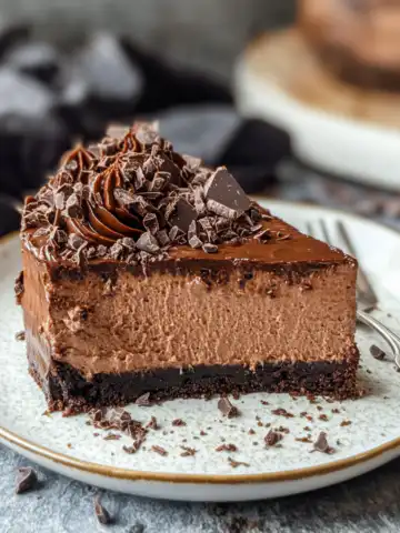 Chocolate Cheesecake Recipe taken with iphone 15 pro max --iw 2 --ar 4:5 --v 6.1 --raw