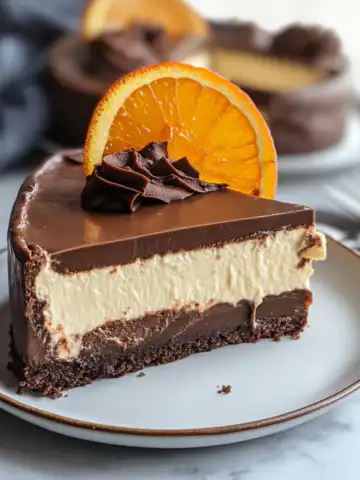 Chocolate Orange Cheesecake Recipe taken with iphone 15 pro max --iw 2 --ar 4:5 --v 6.1 --raw