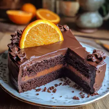 Chocolate & Orange Punchcake Recipe taken with iphone 15 pro max --iw 2 --ar 4:5 --v 6.1 --raw