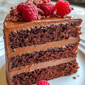 Chocolate Raspberry Truffle Cake Recipe taken with iphone 15 pro max --iw 2 --ar 4:5 --v 6.1 --raw
