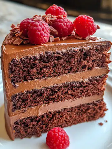 Chocolate Raspberry Truffle Cake Recipe taken with iphone 15 pro max --iw 2 --ar 4:5 --v 6.1 --raw