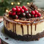 Christmas Cheesecake Recipe taken with iphone 15 pro max --iw 2 --ar 4:5 --v 6.1 --raw
