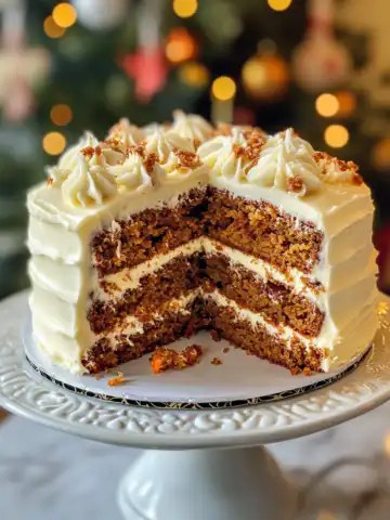 Christmas Hawaiian Carrot Pineapple Cake Recipe taken with iphone 15 pro max --iw 2 --ar 4:5 --v 6.1 --raw