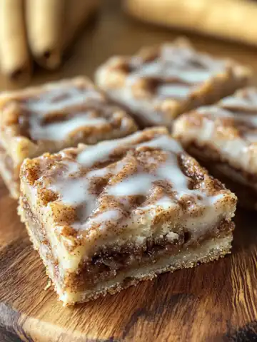 Cinnamon Roll Bliss Bars Recipe taken with iphone 15 pro max --iw 2 --ar 4:5 --v 6.1 --raw