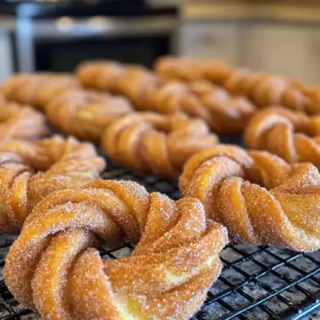 Cinnamon Sugar Twist Donuts Recipe taken with iphone 15 pro max --iw 2 --ar 4:5 --v 6.1 --raw