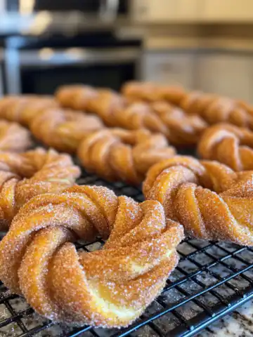 Cinnamon Sugar Twist Donuts Recipe taken with iphone 15 pro max --iw 2 --ar 4:5 --v 6.1 --raw