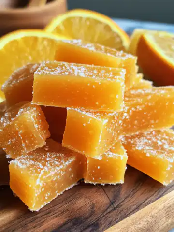 Classic Homemade Orange Candy Recipe taken with iphone 15 pro max --iw 2 --ar 4:5 --v 6.1 --raw