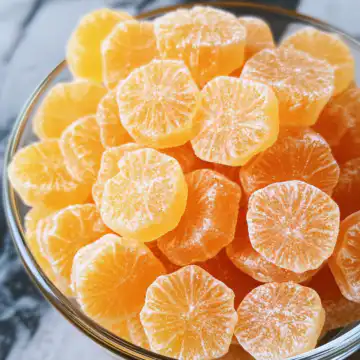 Classic Homemade Orange Candy Recipe taken with iphone 15 pro max --iw 2 --ar 4:5 --v 6.1 --raw
