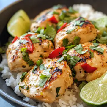Coconut Lime Chicken Recipe taken with iphone 15 pro max --iw 2 --ar 4:5 --v 6.1 --raw