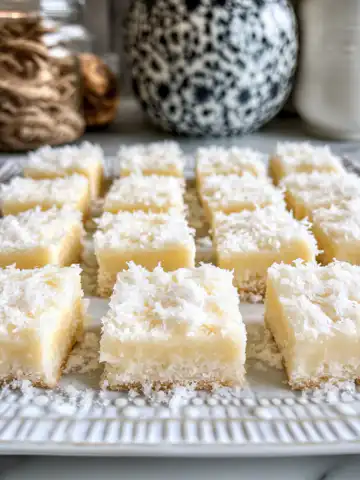 Coconut Rum Snow Squares Recipe taken with iphone 15 pro max --iw 2 --ar 4:5 --v 6.1 --raw
