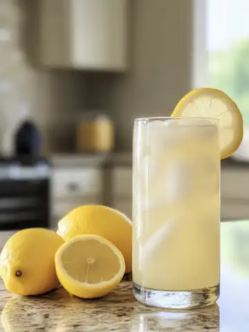 Condensed Milk Lemonade Recipe taken with iphone 15 pro max --iw 2 --ar 4:5 --v 6.1 --raw