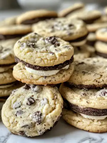Cookies and Cream Cookies Recipe taken with iphone 15 pro max --iw 2 --ar 4:5 --v 6.1 --raw