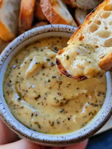 Cowboy Butter Dipping Sauce Recipe taken with iphone 15 pro max --iw 2 --ar 4:5 --v 6.1 --raw