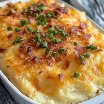 Cowboy Mashed Potato Casserole Recipe taken with iphone 15 pro max --iw 2 --ar 4:5 --v 6.1 --raw