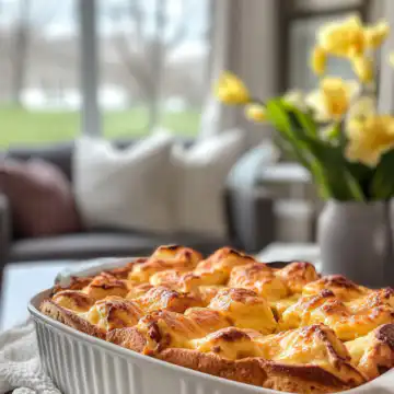 Cozy Hawaiian Roll French Toast Bake Recipe taken with iphone 15 pro max --iw 2 --ar 4:5 --v 6.1 --raw