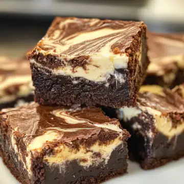 Cream Cheese Swirled Brownies Recipe taken with iphone 15 pro max --iw 2 --ar 4:5 --v 6.1 --raw