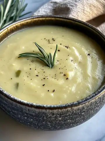 Creamy Lemony Tuscan Artichoke Soup Recipe taken with iphone 15 pro max --iw 2 --ar 4:5 --v 6.1 --raw