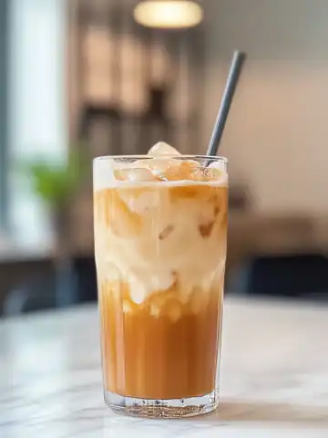 Creamy Thai Iced Tea Recipe taken with iphone 15 pro max --iw 2 --ar 4:5 --v 6.1 --raw