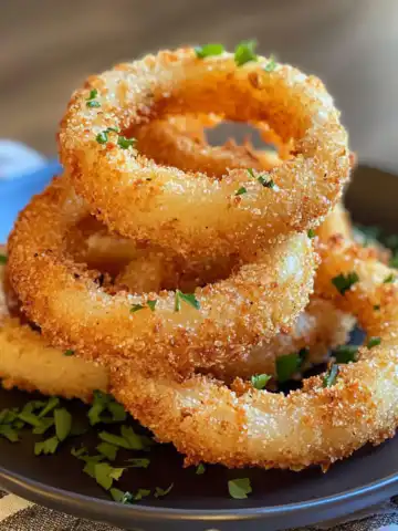 Crispy Baked Keto Onion Rings Recipe taken with iphone 15 pro max --iw 2 --ar 4:5 --v 6.1 --raw