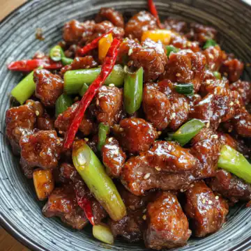 Crispy Chilli Beef Stir Fry Recipe taken with iphone 15 pro max --iw 2 --ar 4:5 --v 6.1 --raw