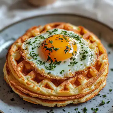 Crispy Keto Egg Cheese Chaffle Recipe taken with iphone 15 pro max --iw 2 --ar 4:5 --v 6.1 --raw