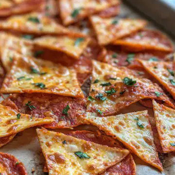 Crispy Pizza Chips Recipe taken with iphone 15 pro max --iw 2 --ar 4:5 --v 6.1 --raw