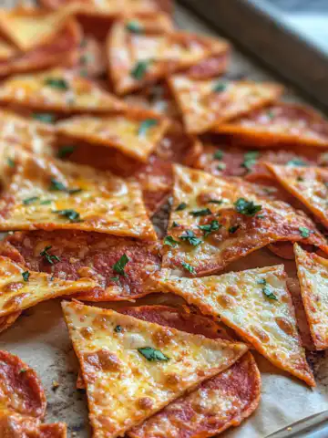 Crispy Pizza Chips Recipe taken with iphone 15 pro max --iw 2 --ar 4:5 --v 6.1 --raw