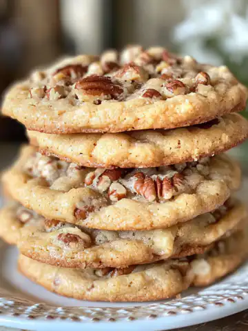Delicious Soft Pecan Pie Cookies Recipe taken with iphone 15 pro max --iw 2 --ar 4:5 --v 6.1 --raw