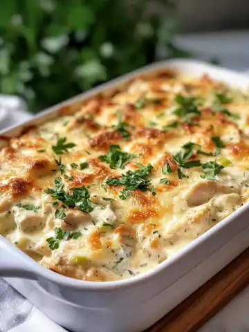 Dump-and-Bake Chicken Tzatziki Casserole Recipe taken with iphone 15 pro max --iw 2 --ar 4:5 --v 6.1 --raw