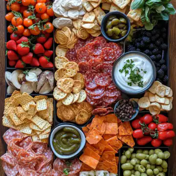 Elevate Your Party Snacks Recipe taken with iphone 15 pro max --iw 2 --ar 4:5 --v 6.1 --raw