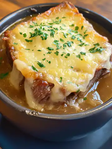 French Onion Short Rib Soup Recipe taken with iphone 15 pro max --iw 2 --ar 4:5 --v 6.1 --raw