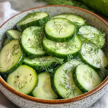 Garlic Dill Cucumbers Recipe taken with iphone 15 pro max --iw 2 --ar 4:5 --v 6.1 --raw