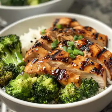 Grilled Chicken and Broccoli Bowls Recipe taken with iphone 15 pro max --iw 2 --ar 4:5 --v 6.1 --raw