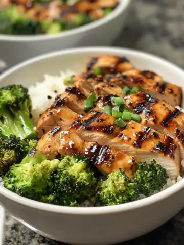 Grilled Chicken and Broccoli Bowls Recipe taken with iphone 15 pro max --iw 2 --ar 4:5 --v 6.1 --raw