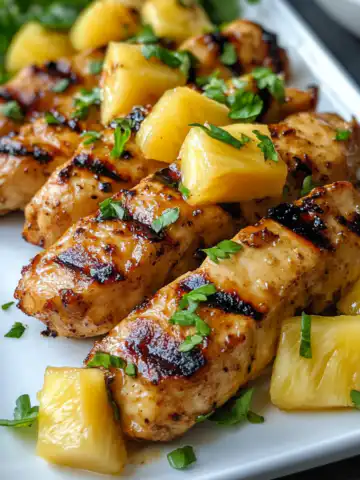 Grilled Mango Pineapple Chicken Recipe taken with iphone 15 pro max --iw 2 --ar 4:5 --v 6.1 --raw