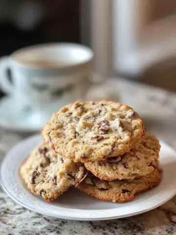 Homemade Crumble Cookies Recipe taken with iphone 15 pro max --iw 2 --ar 4:5 --v 6.1 --raw