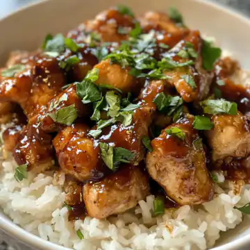 Honey BBQ Chicken Rice Recipe taken with iphone 15 pro max --iw 2 --ar 4:5 --v 6.1 --raw