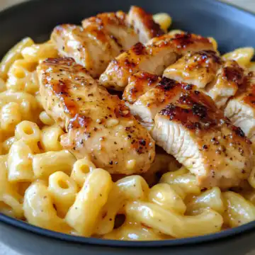 Honey Pepper Chicken with Mac & Cheese Recipe taken with iphone 15 pro max --iw 2 --ar 4:5 --v 6.1 --raw